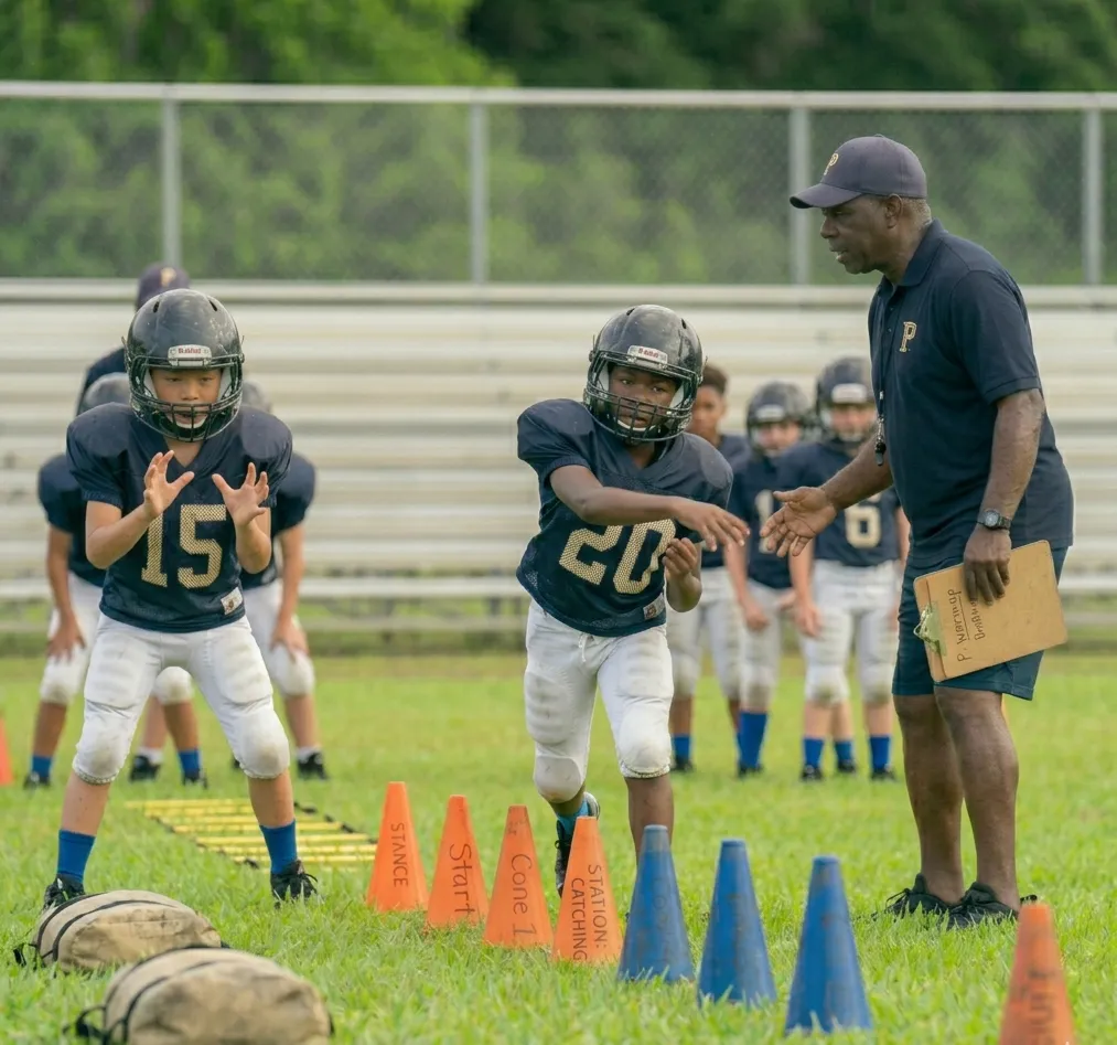 first day youth football passing drills for beginners kids