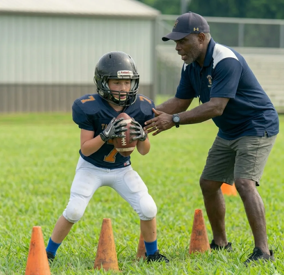 football basic stance for beginners kids