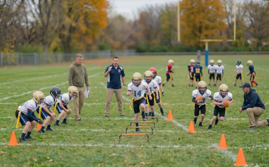 football drills for beginners practice session on field