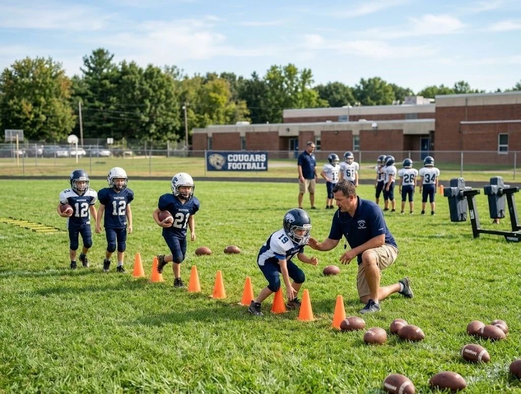 football drills for beginners practice session