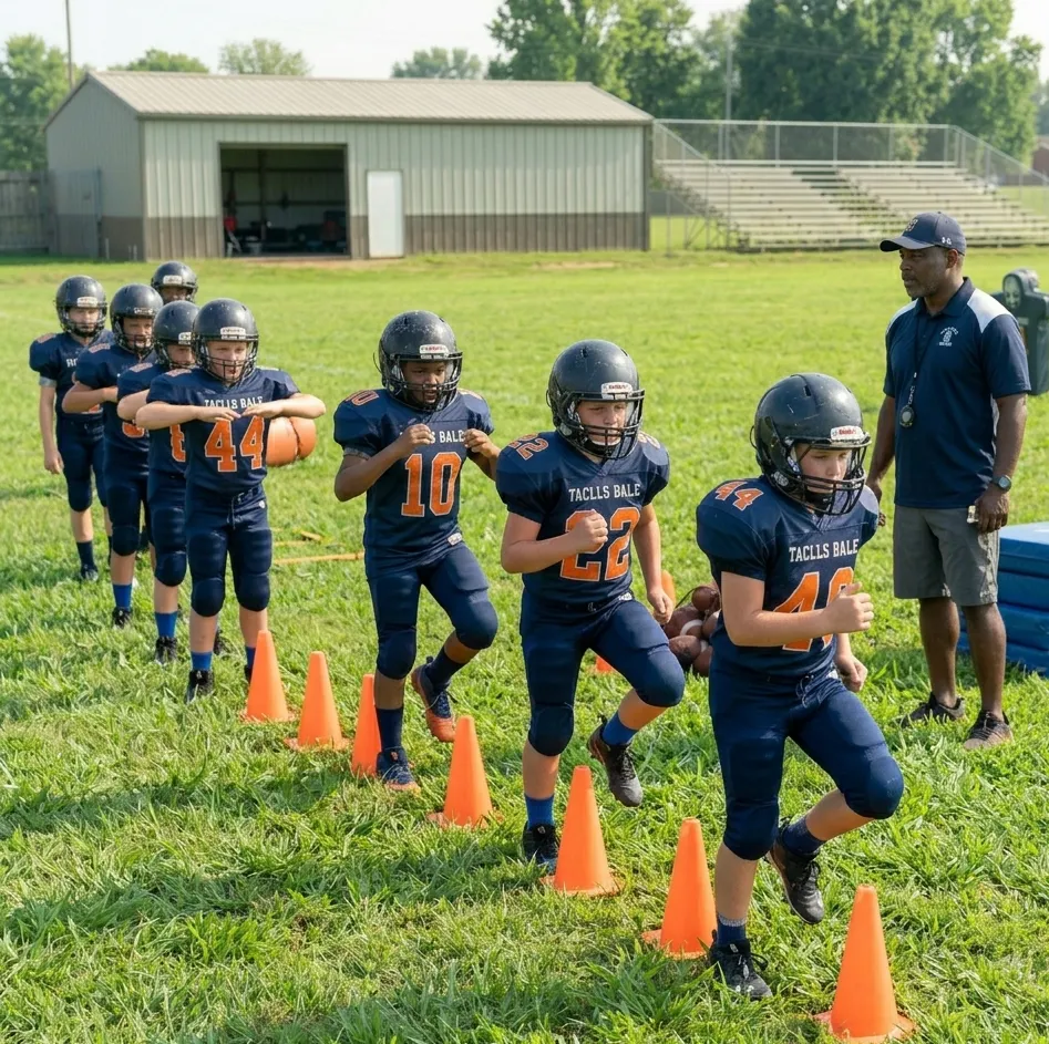 dynamic warm up drills in football practice