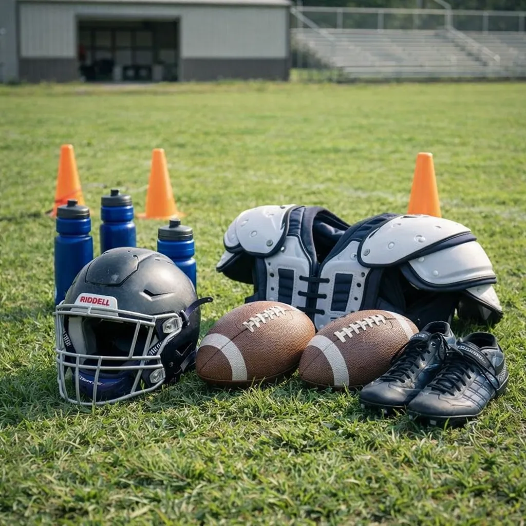 football equipment check before first practice