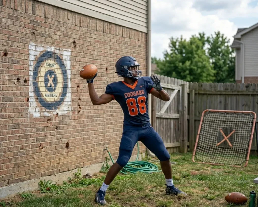 football drills for beginners practicing alone at home