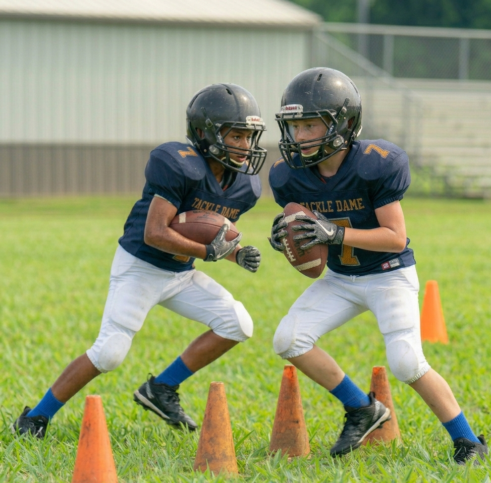 mirror dodge drill youth football beginners