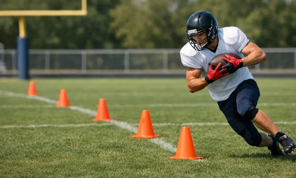 wide receiver slant route drill step by step