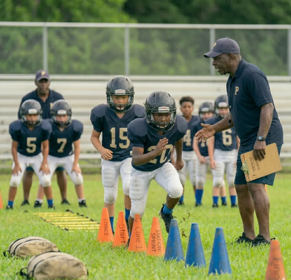 skill stations first day youth football practice drills