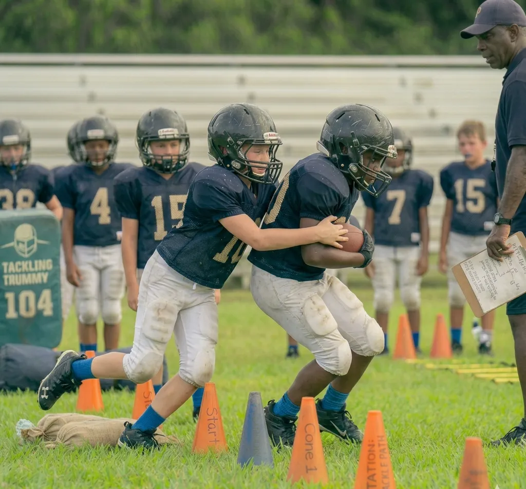 angle tackling drill youth football