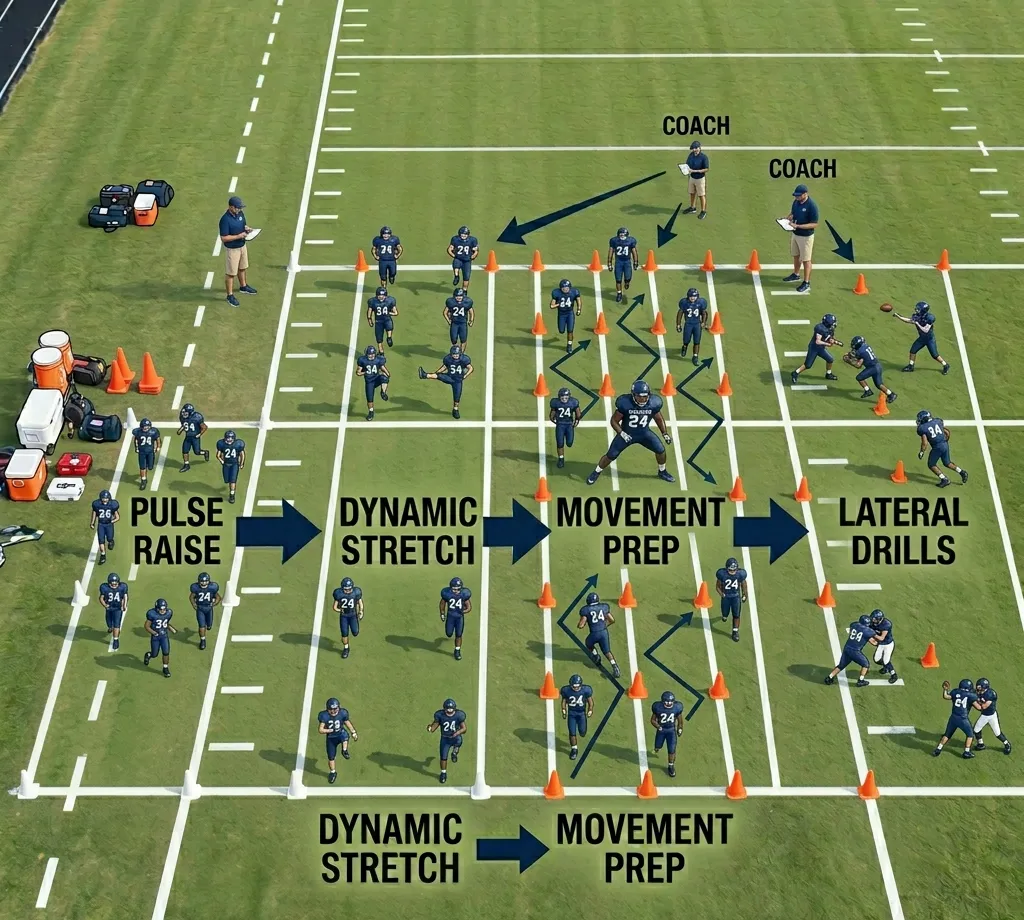 football movement preparation drills side shuffle backpedal