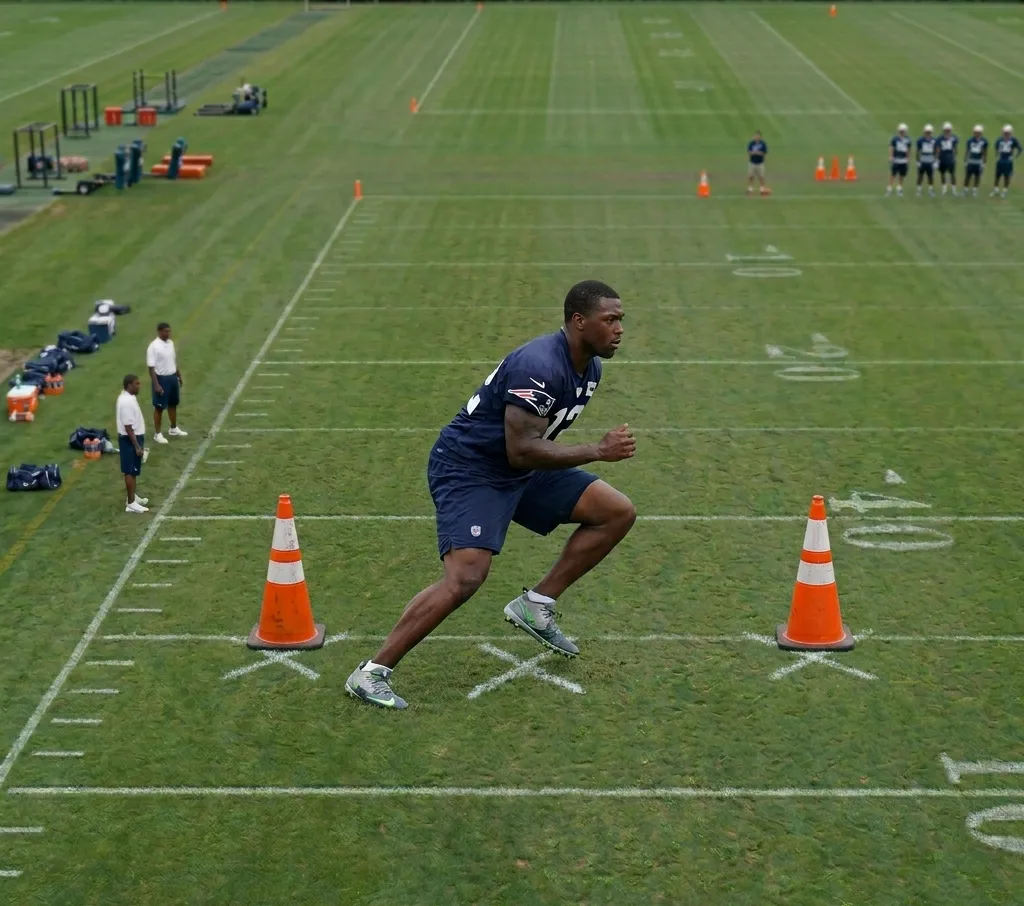 football side shuffle agility drill for quick lateral movement