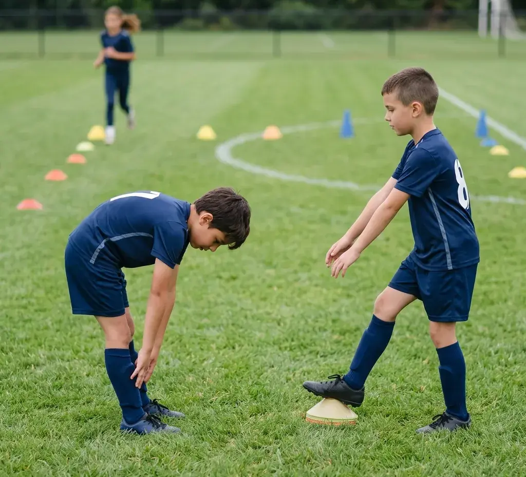 football stretching mistakes wrong form vs correct beginners