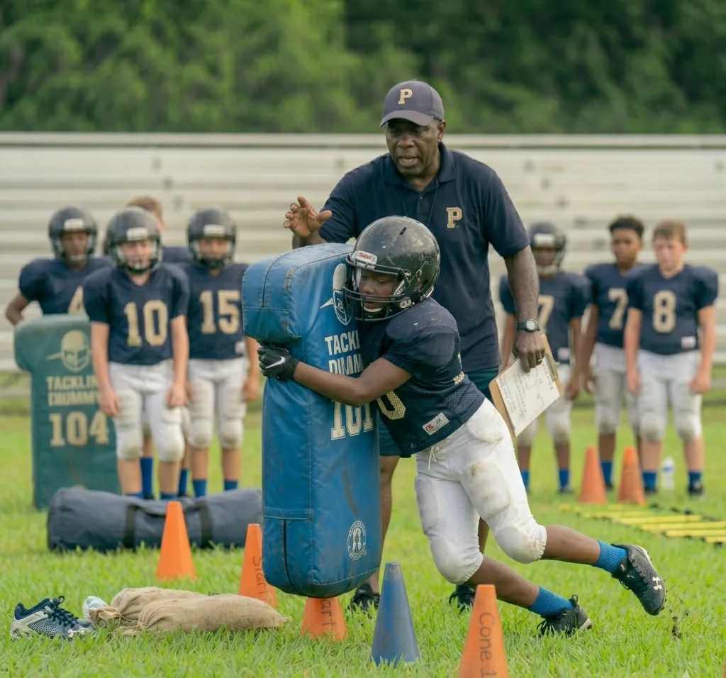 form tackling drill football beginner