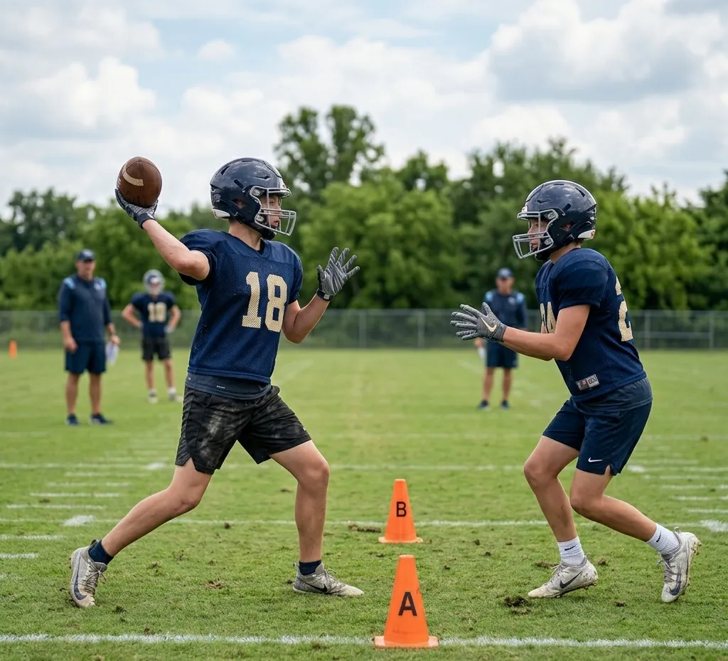 partner passing drill football beginners practice