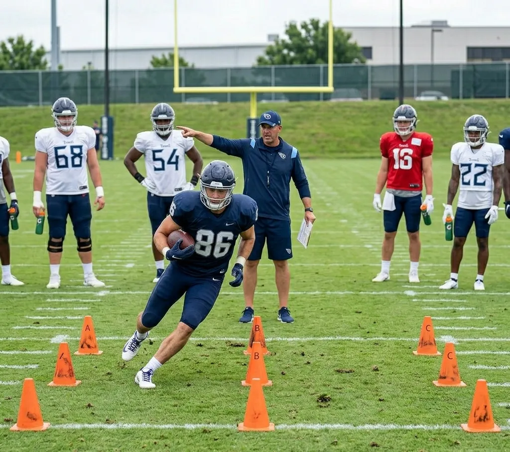 running back vision drill lane decision football