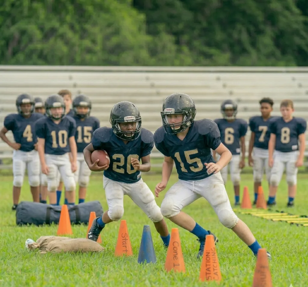 tracking drill football tackling