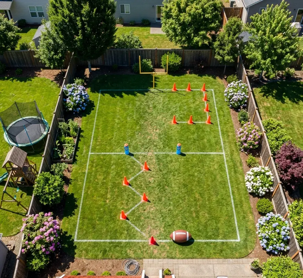 Backyard Football Practice Drills for Beginners(+20 Minute Routine)